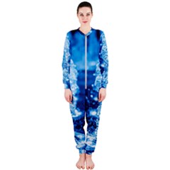 Water Blue Wallpaper Onepiece Jumpsuit (ladies) by artworkshop