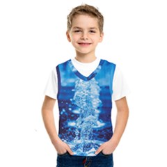 Water Blue Wallpaper Kids  Basketball Tank Top by artworkshop