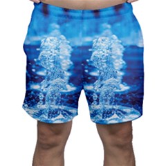 Water Blue Wallpaper Men s Shorts by artworkshop