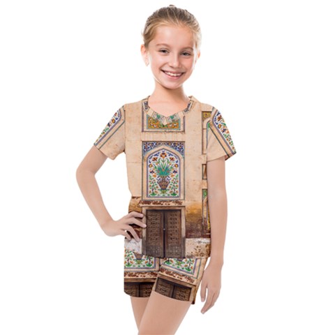 Mosque Kids  Mesh Tee And Shorts Set by artworkshop