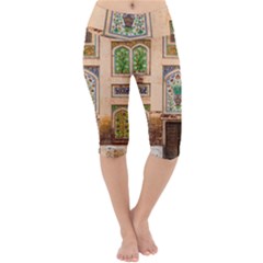 Mosque Lightweight Velour Cropped Yoga Leggings by artworkshop