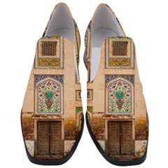 Mosque Women Slip On Heel Loafers by artworkshop