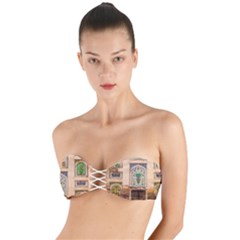 Mosque Twist Bandeau Bikini Top by artworkshop