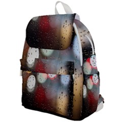 Rain On Window Top Flap Backpack by artworkshop