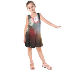 Rain On Window Kids  Sleeveless Dress