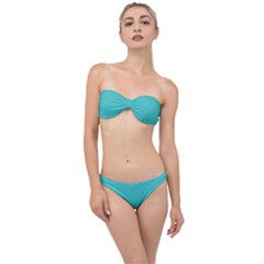 Jellyfish Blue	 - 	classic Bandeau Bikini Set by ColorfulSwimWear