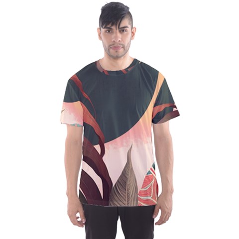 Ai Generated Leaves Foliage Plants Men s Sport Mesh Tee by Ravend