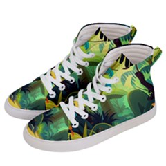 Jungle Rainforest Tropical Forest Men s Hi-top Skate Sneakers