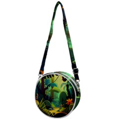 Jungle Rainforest Tropical Forest Crossbody Circle Bag