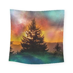 Tree Nature Landscape Fantasy Square Tapestry (small)