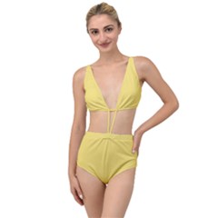 Laguna Yellow	 - 	tied Up Two Piece Swimsuit by ColorfulSwimWear