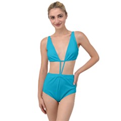 Scuba Blue	 - 	tied Up Two Piece Swimsuit by ColorfulSwimWear