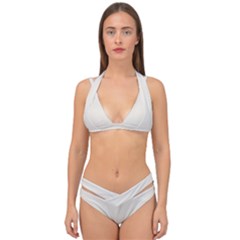 Alabaster	 - 	double Strap Halter Bikini Set by ColorfulSwimWear