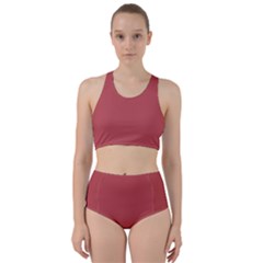 Bitter Sweet Shimmer Red	 - 	racer Back Bikini Set by ColorfulSwimWear