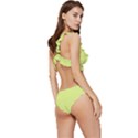 Mindaro Green	 - 	Low Cut Ruffle Edge Bikini Set View3