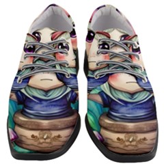 Shroom Mushrooms Women Heeled Oxford Shoes by GardenOfOphir