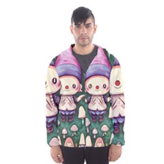 Toadstool Mushrooms Men s Hooded Windbreaker