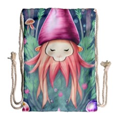 Toadstool Necromancy Mojo Drawstring Bag (large) by GardenOfOphir