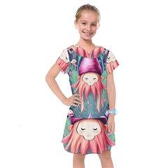 Toadstool Necromancy Mojo Kids  Drop Waist Dress by GardenOfOphir