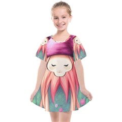 Toadstool Necromancy Mojo Kids  Smock Dress by GardenOfOphir