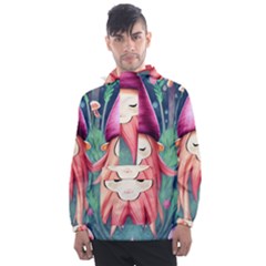 Toadstool Necromancy Mojo Men s Front Pocket Pullover Windbreaker by GardenOfOphir