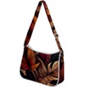 Ai Generated Leaves Tropical Palm Zip Up Shoulder Bag View2