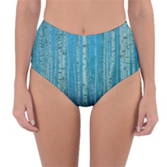 Forest Birch Nature Autumn Masuria Reversible High-waist Bikini Bottoms by Ravend