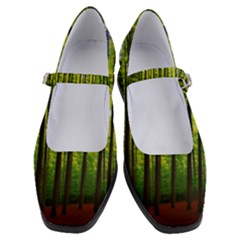 Green Forest Jungle Trees Nature Sunny Women s Mary Jane Shoes by Ravend