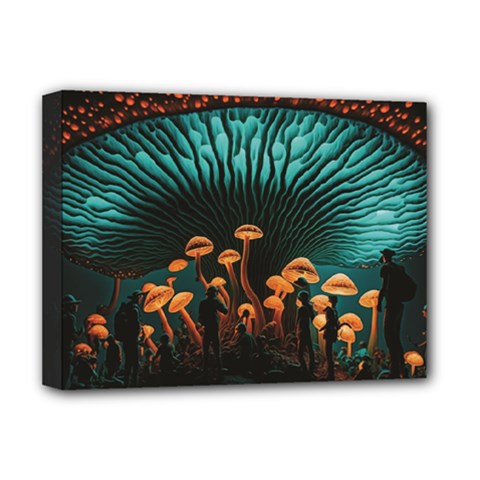 Mushroom Giant Explore 3d Deluxe Canvas 16  X 12  (stretched) 