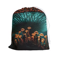 Mushroom Giant Explore 3d Drawstring Pouch (2xl)