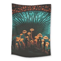 Mushroom Giant Explore 3d Medium Tapestry