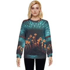 Mushroom Giant Explore 3d Hidden Pocket Sweatshirt