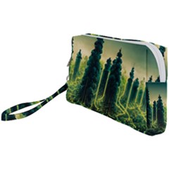 Ai Generated Soil Forest Crisis Nature Wristlet Pouch Bag (small)