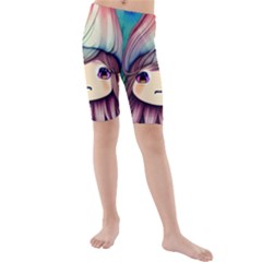 Enchantment Mushrooms Kids  Mid Length Swim Shorts