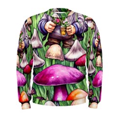 Sacred Mushroom Wizard Glamour Men s Sweatshirt by GardenOfOphir