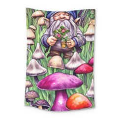 Sacred Mushroom Wizard Glamour Small Tapestry by GardenOfOphir