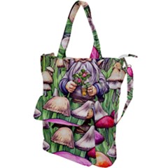 Sacred Mushroom Wizard Glamour Shoulder Tote Bag by GardenOfOphir