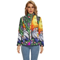 Magic Mushroom Charm Toadstool Glamour Women s Puffer Bubble Jacket Coat