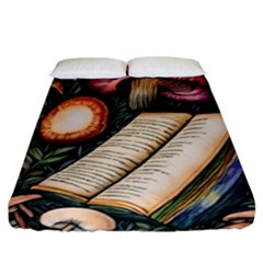 Conjure Mushroom Charm Spell Mojo Fitted Sheet (California King Size)