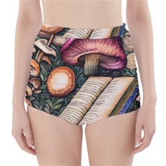 Conjure Mushroom Charm Spell Mojo High-Waisted Bikini Bottoms