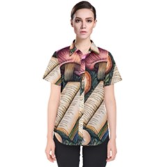 Conjure Mushroom Charm Spell Mojo Women s Short Sleeve Shirt