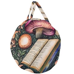 Conjure Mushroom Charm Spell Mojo Giant Round Zipper Tote