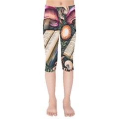 Conjure Mushroom Charm Spell Mojo Kids  Capri Leggings 