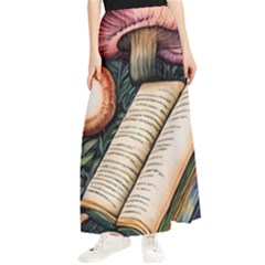 Conjure Mushroom Charm Spell Mojo Maxi Chiffon Skirt