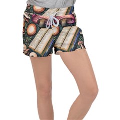 Conjure Mushroom Charm Spell Mojo Velour Lounge Shorts