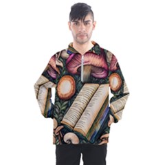 Conjure Mushroom Charm Spell Mojo Men s Half Zip Pullover