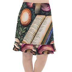 Conjure Mushroom Charm Spell Mojo Fishtail Chiffon Skirt