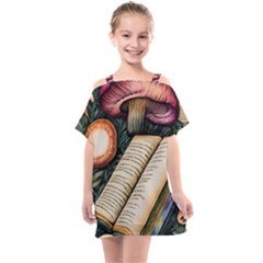 Conjure Mushroom Charm Spell Mojo Kids  One Piece Chiffon Dress