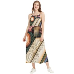 Conjure Mushroom Charm Spell Mojo Boho Sleeveless Summer Dress