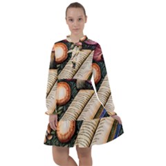 Conjure Mushroom Charm Spell Mojo All Frills Chiffon Dress